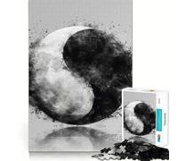 Puzzle Yin Yang Explosion 1000 pièces Jeu de réflexion de qualité supérieure,découpé au Laser Exercice Mental Calme à Faire à la Maison (50x75cm)