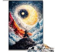 Puzzle Yin Yang Ninja pour Adolescents 1000 pièces, adapté aux 14 Ans et Plus Amusement en Famille Idéal comme Cadeau pour Toute la Famille (26x38cm)