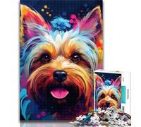 Puzzle Yorkshire Terrier 1000 pièces pour Adultes et Adolescents, Jouet éducatif idéal comme Cadeau pour Toute la Famille 26x38cm