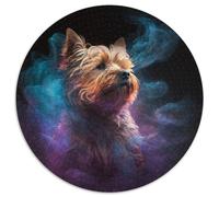 Puzzle Yorkshire Terrier Nebula pour Adultes, 1 000 pièces en Carton, décoration idéale pour la Maison ou Le Bureau, Cadeau de Noël idéal, 67,5 x 67,5 cm