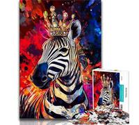 Puzzle zèbre 1000 pièces pour Adolescents, Difficile à réaliser, mais Amusant et Humoristique, Cadeau d'anniversaire, décoration Murale (38x26cm)