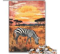 Puzzle zèbre Africain 2000 pièces pour Adultes et Adolescents, adapté aux Personnes de 14 Ans et Plus Idées Cadeaux de décoration intérieure (70x100cm)
