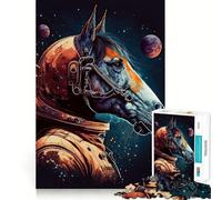 Puzzle zèbre Astronaute 1000 pièces,Jeu de réflexion,découpe de Haute précision,Passe-Temps Fascinant pour Les Moments de détente (50x75cm)