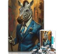 Puzzle zèbre pour Adultes, 1 000 pièces, pour stimuler Le Cerveau, Jouets addictifs pour cultiver la Patience, Une œuvre d'art (50x75cm)