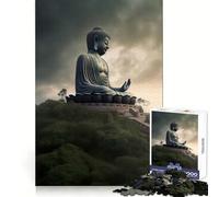 Puzzle Zen au sommet de la montagne de Bouddha pour adultes,1000 pièces,pour développer les capacités cognitives et se détendre pendant les moments de calme Fermeture solide Idéal comme cadeau de Noël