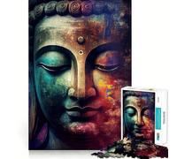 Puzzle Zen Bouddha 1000 pièces Jeu de mémoire Amusant Surface Lisse sans bavures Défi divertissant pour Les Loisirs (38x52cm)