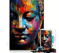 Puzzle Zen Bouddha 1000 pièces Jeu de réflexion Amusant Pièces précises et Parfaitement ajustées Activité relaxante en Groupe à l'intérieur (38x26cm)
