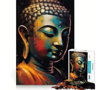 Puzzle Zen Bouddha 1000 pièces,Jeu de réflexion Amusant,sans Espace,Assemblage précis, pour Les réunions de Famille (38x52cm)