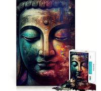 Puzzle Zen Bouddha 1000 pièces pour Adolescents Stimulation Cognitive Amusant Emboîtement Parfait Pas de pièces Qui se détachent Une façon captivante de Passer Le Temps (38x26cm)