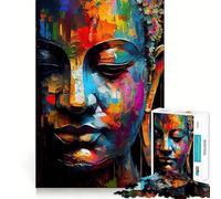 Puzzle Zen Bouddha 1000 pièces pour Adultes Entraînement Mental ludique Découpe précise Bords Lisses Activité captivante pour des soirées tranquilles (38x52cm)