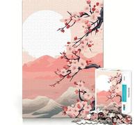 Puzzle Zen de Paysage Japonais 1000 pièces Jeu de réflexion de qualité supérieure,découpé au Laser Exercice Mental Calme à Faire à la Maison (38x26cm)