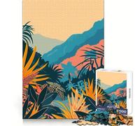 Puzzle Zen Forest Minimalist Art pour Adolescents, 1000 pièces, Motif Sharp Remember, activité sereine, Uniforme, découpe Joyeuse, Noël (38x26cm)