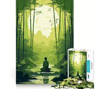 Puzzle Zen Garden Méditation 1000 pièces Jeu de réflexion et d'exercice Emboîtement précis sans espaces Défi cérébral interactif pour la Maison (50x75cm)