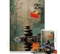 Puzzle Zen Garden Sunset 1000 pièces pour Adultes Jeu de logique Loisirs agréables Bords Nets (38x26cm)