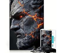 Puzzle Zeus,Dieu Grec,1000 pièces,Jeu de réflexion Amusant et Stimulant la Concentration,Technologie de découpe Laser avancée,idéal pour Les Voyages (38x26cm)