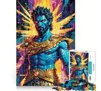 Puzzle Zeus︰ Divinité Électrique 1000 Pièces Jeu de réflexion Amusant Conception sans Espace Emboîtement Parfait pour Les réunions de Famille (50x75cm)