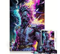 Puzzle Zeus︰ Neon Pantheon (50x75cm) 1000 pièces Idéal pour Adultes Un Cadeau Original et Stimulant pour améliorer Votre mémoire et Passer Un agréable Moment