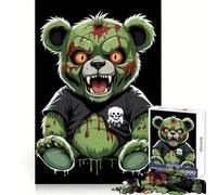 Puzzle Zombie Ours 1000 pièces pour Adultes Entraînement, Concentration, détente, Amusement, Assemblage serré, Cadeau créatif (50x75cm)