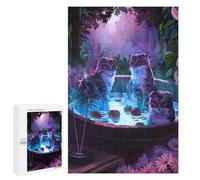 Puzzle1000 PCS Apple Bobbing Cats Puzzle pour Adultes Jeux Relaxants Améliorent La Mémoire Cadeaux Uniques pour Un Anniversaire Et Noël 1000 PCS