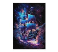 Puzzle1000pcs(38x26cm) Fantasy Sailing Ship Artwork -1 Puzzles pour Adolescents - Décoration Murale - Défi Difficile - Cadeaux Uniques pour Anniversaire Et Noël 1000pcs(38x26cm)