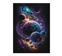 Puzzle1000pcs(52x38cm) Cosmic Planets Wallpaper Puzzles pour Adolescents - Décoration Murale - Défi Difficile - Cadeaux Uniques pour Anniversaire Et Noël 1000pcs(52x38cm)