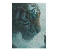 Puzzle1000pcs(52x38cm) Journey to The Wild A Giant Tiger Encounter Puzzles pour Adolescents - Décoration Murale - Défi Difficile - Cadeaux Uniques pour Anniversaire Et Noël 1000pcs(52x38cm)