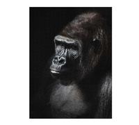Puzzle1000pcs(52x38cm) Wild Gorilla Face Poster Puzzles pour Adolescents - Décoration Murale - Défi Difficile - Cadeaux Uniques pour Anniversaire Et Noël 1000pcs(52x38cm)