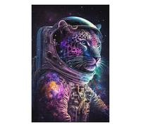 Puzzle1000pcs(75x50cm) Cosmic Leopard Astronaut Suit Puzzles pour Adolescents - Décoration Murale - Défi Difficile - Cadeaux Uniques pour Anniversaire Et Noël 1000pcs(75x50cm)