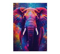 Puzzle38x26cm/1000pcs Elephant Black Light UV Puzzle Adulte, Jouet, Décoration Murale, Cadeaux pour Femmes, Cadeaux Uniques pour Un Anniversaire Et Noël 38x26cm/1000pcs