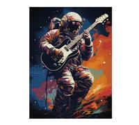 Puzzle52x38cm/1000pcs Play Guitar Outer Space Puzzle Adulte, Jouet, Décoration Murale, Cadeaux pour Femmes, Cadeaux Uniques pour Un Anniversaire Et Noël 52x38cm/1000pcs