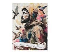 Puzzle52x38cm/1000pcs Saint Francis of Assisi Puzzle Adulte, Jouet, Décoration Murale, Cadeaux pour Femmes, Cadeaux Uniques pour Un Anniversaire Et Noël 52x38cm/1000pcs