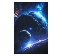 Puzzle75x50cm/1000pcs Blue Outer Space Puzzle Adulte, Jouet, Décoration Murale, Cadeaux pour Femmes, Cadeaux Uniques pour Un Anniversaire Et Noël 75x50cm/1000pcs