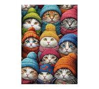 puzzlediChats Pour Adultes - puzzlediDessins Animés De 1000 Pièces, Jeu De Nuit Amusant Avec Chatons puzzlediChats Difficiles | Activités Amusantes Pour Femmes, Hommes, Collectionneurs, Famille