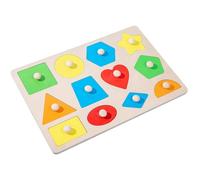 puzzleEn Bois - Jeu D'association De Formes | Puzzles d'apprentissage Éducatif Préscolaire pour Tout-Petits, Cartes Flash Colorées, Jouets D'éducation Précoce en Bois, Jeu De Puzzles Multi