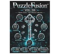 PuzzleFusion: Brain Games Collection Book 6: 100 Large Print Brain Teasers for Adults Featuring Advanced Logic Puzzles, Riddles, Pattern Challenges, Critical Thinking Games & More