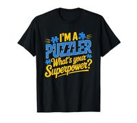 Puzzler Superpower Jigsaw Hobby Identity Humor Puzzle Power T-Shirt