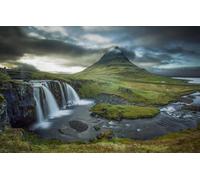 Puzzles 100 pièces pour Adultes, Forêt, Cascade, Volcan, Islande 45,5 x 35,5 cm