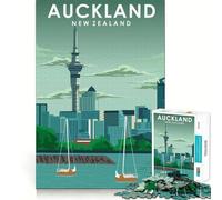 Puzzles 1000 Auckland Nouvelle-Zélande Art Exactement Commun Amusement Cognitif Jeu Lent Amusement Anniversaire Jeu d'art (38 x 26 cm)