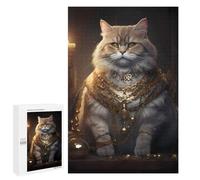 Puzzles 1000 PCS Fat Cat Rich King Puzzles pour Adolescents Jeux Relaxants Défi Difficile Cadeaux Uniques d'anniversaire Et De Noël 1000 PCS