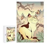 Puzzles 1000 PCS Japanese Bonsai Style Cat Puzzles pour Adolescents Jeux Relaxants Défi Difficile Cadeaux Uniques d'anniversaire Et De Noël 1000 PCS