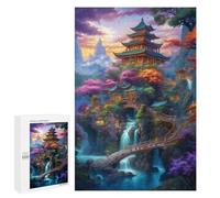 Puzzles 1000 PCS Japanese Sunset Fantasy 04 Puzzles pour Adolescents Jeux Relaxants Défi Difficile Cadeaux Uniques d'anniversaire Et De Noël 1000 PCS
