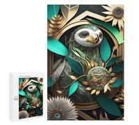 Puzzles 1000 PCS pour Adolescents Abstract Flowers Sloth Puzzles pour Adultes Jeu De Réflexion Cadeau d'anniversaire Difficile À Compléter 1000 PCS