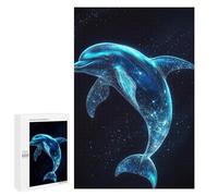Puzzles 1000 PCS pour Adolescents Algorithmic Cosmic Dolphin Jeu De Puzzle Casse-tête Anti-Stress Stimulant À Compléter 1000 PCS