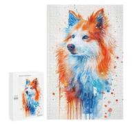 Puzzles 1000 PCS pour Adolescents American Eskimo Dog Puzzles pour Adultes Jeux De Détente Décoration Murale Idéal comme Cadeau pour Toute La Famille 1000 PCS