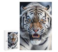 Puzzles 1000 PCS pour Adolescents Angry Tiger Roar Puzzles pour Adultes Jeux Amusants Difficile Difficile À Compléter 1000 PCS