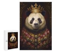 Puzzles 1000 PCS pour Adolescents Anthropomorphic King Panda Jeu De Puzzle Casse-tête Anti-Stress Stimulant À Compléter 1000 PCS