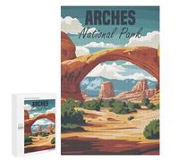 Puzzles 1000 PCS pour Adolescents Arches National Park Puzzles pour Adultes Jeu De Réflexion Cadeau d'anniversaire Difficile À Compléter 1000 PCS