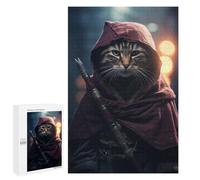 Puzzles 1000 PCS pour Adolescents Assasins Creed Ninja Cat Puzzles pour Adultes - Jouets À Faire Soi-même, mais Aussi Un Défi Éducatif Amusant Et Humoristique 1000 PCS