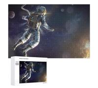 Puzzles 1000 PCS pour Adolescents Astronaut Floating in Space -1 Puzzle pour Adultes Jeux Amusants Une Œuvre d'art Aidez Votre Cerveau À Faire Travailler 1000 PCS
