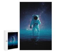 Puzzles 1000 PCS pour Adolescents Astronaut Floating in Space-3 Puzzles pour Adultes Améliore La Mémoire Défi Éducatif Réduction du Stress Cadeaux 1000 PCS